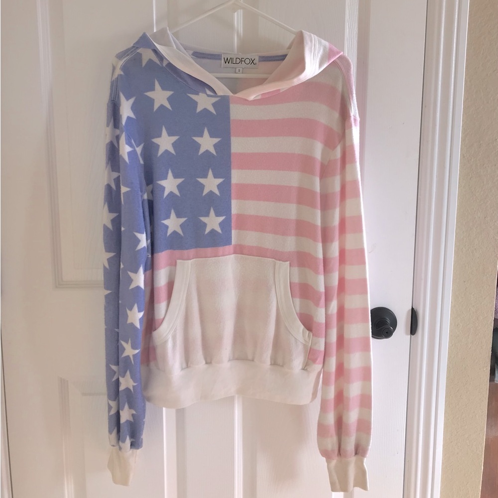 Wildfox Miss America Malibu Hoodie Sweater